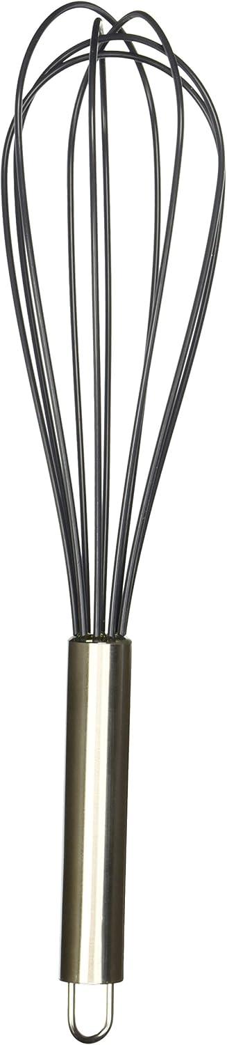 Cuisinart 12" Black Silicone Wrapped Whisk: Stainless Steel, Dishwasher-Safe, Kitchen Hand Tool, Balloon Whisk