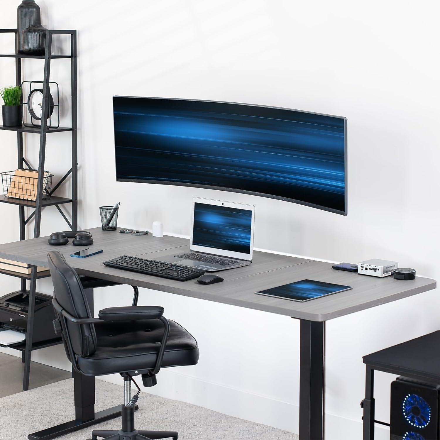 VIVO Single Ultrawide Monitor Wall Mount for Up to 49 inch Screens, Holds 44 lbs