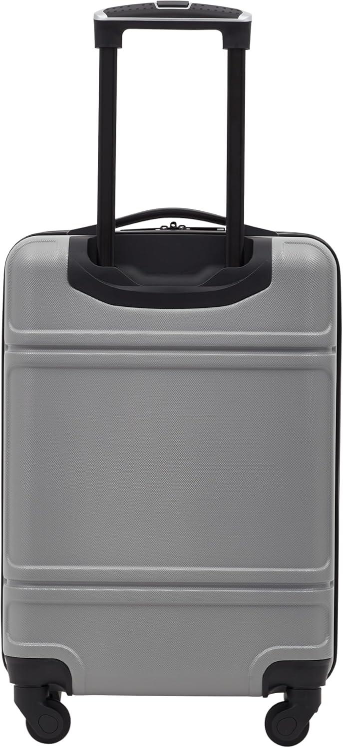 Travelers Club 20" Skyline Rolling Hard Case Carry-on Luggage - Gray
