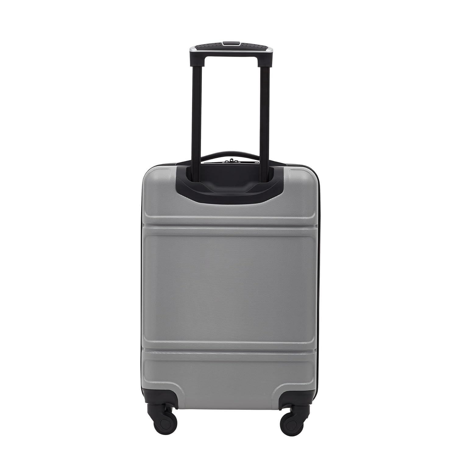 Travelers Club 20" Skyline Rolling Hard Case Carry-on Luggage - Gray