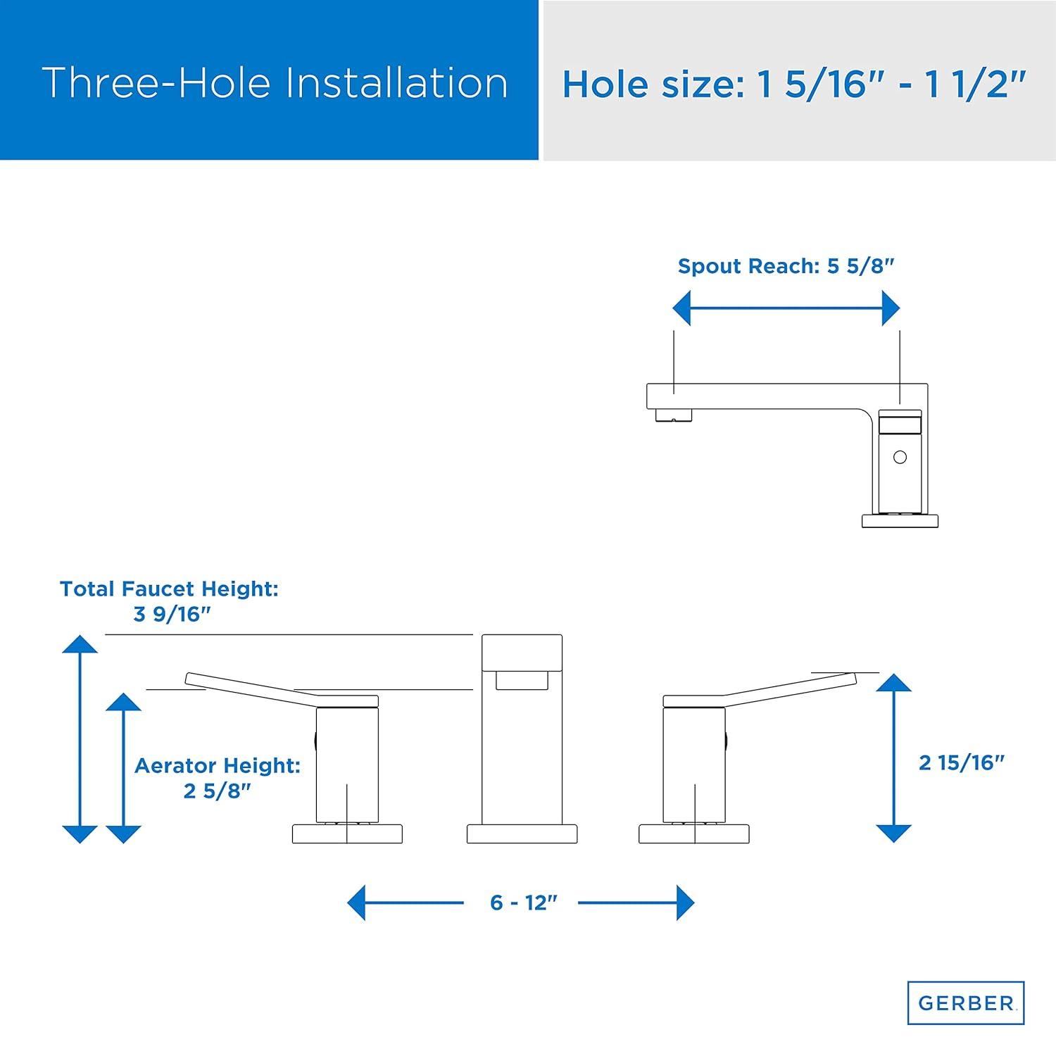 Avian Widespread Bathroom Faucet with Drain Assembly