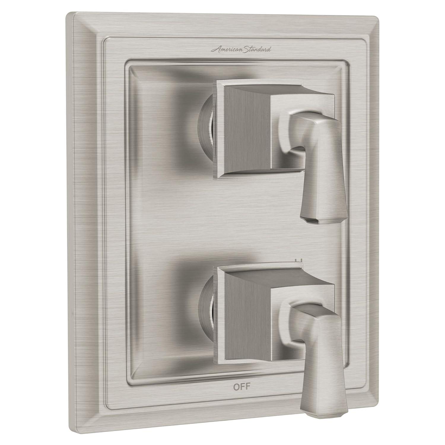 Brushed Nickel 2-Handle Integrated Shower Diverter Trim