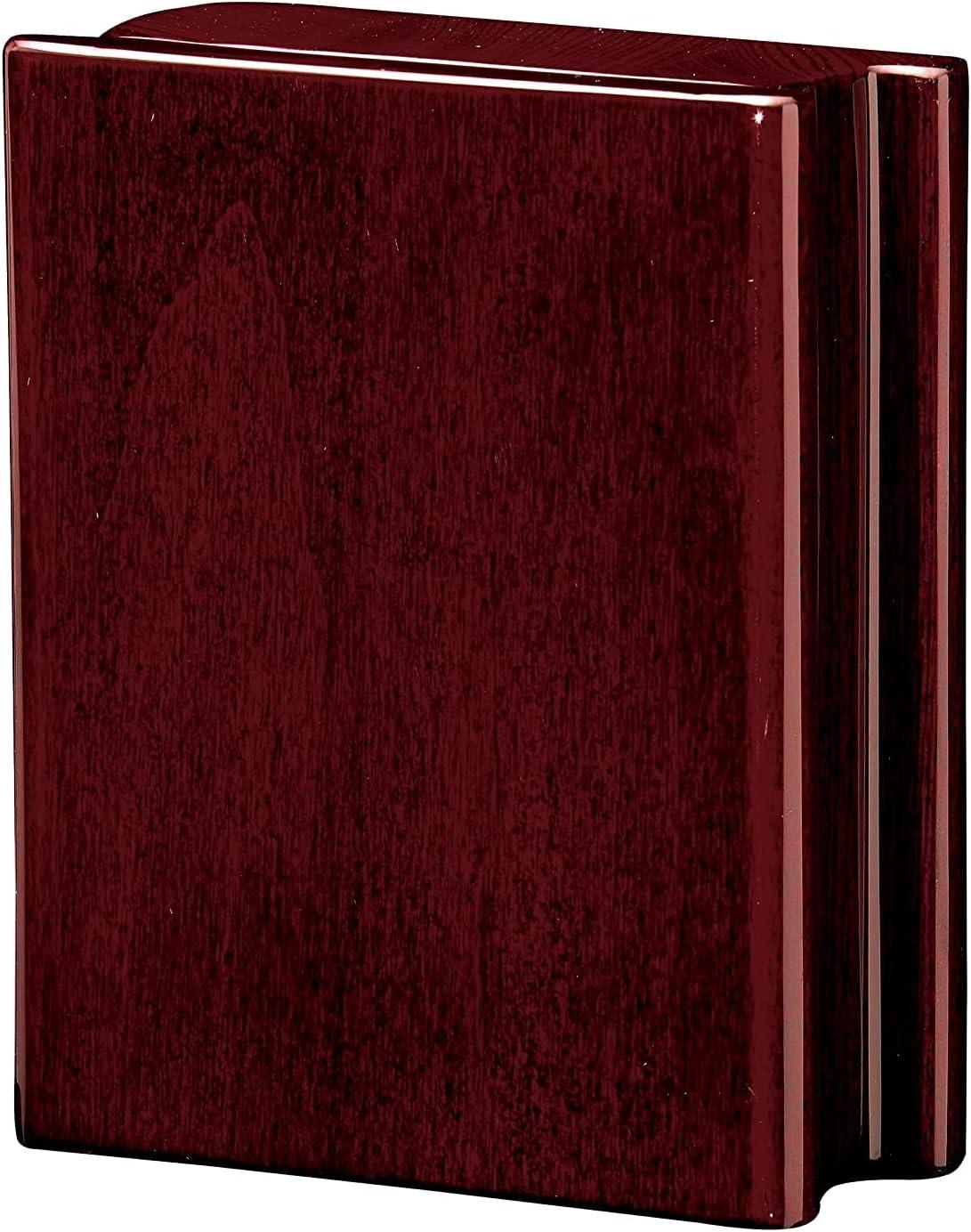 Howard Miller® Portrait Traditional Roman Numeral Quartz Movement / Crystal Tabletop Clock in Rosewood Hall/Polished Brass