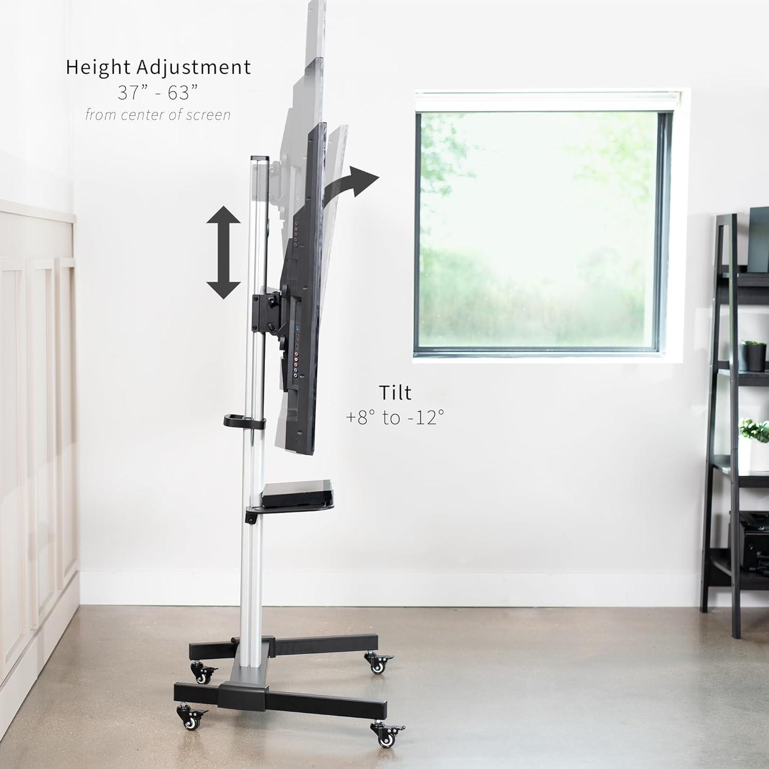 Vivo Heavy Duty TV Cart for 32" to 83" Screens, STAND-TV09