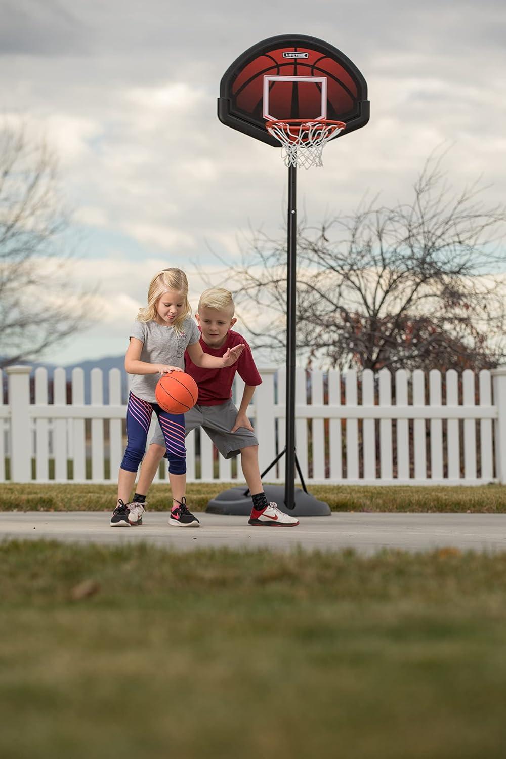 Lifetime Lifetime Height Adjustable Portable Basketball Hoop (32" Impact Backboard)