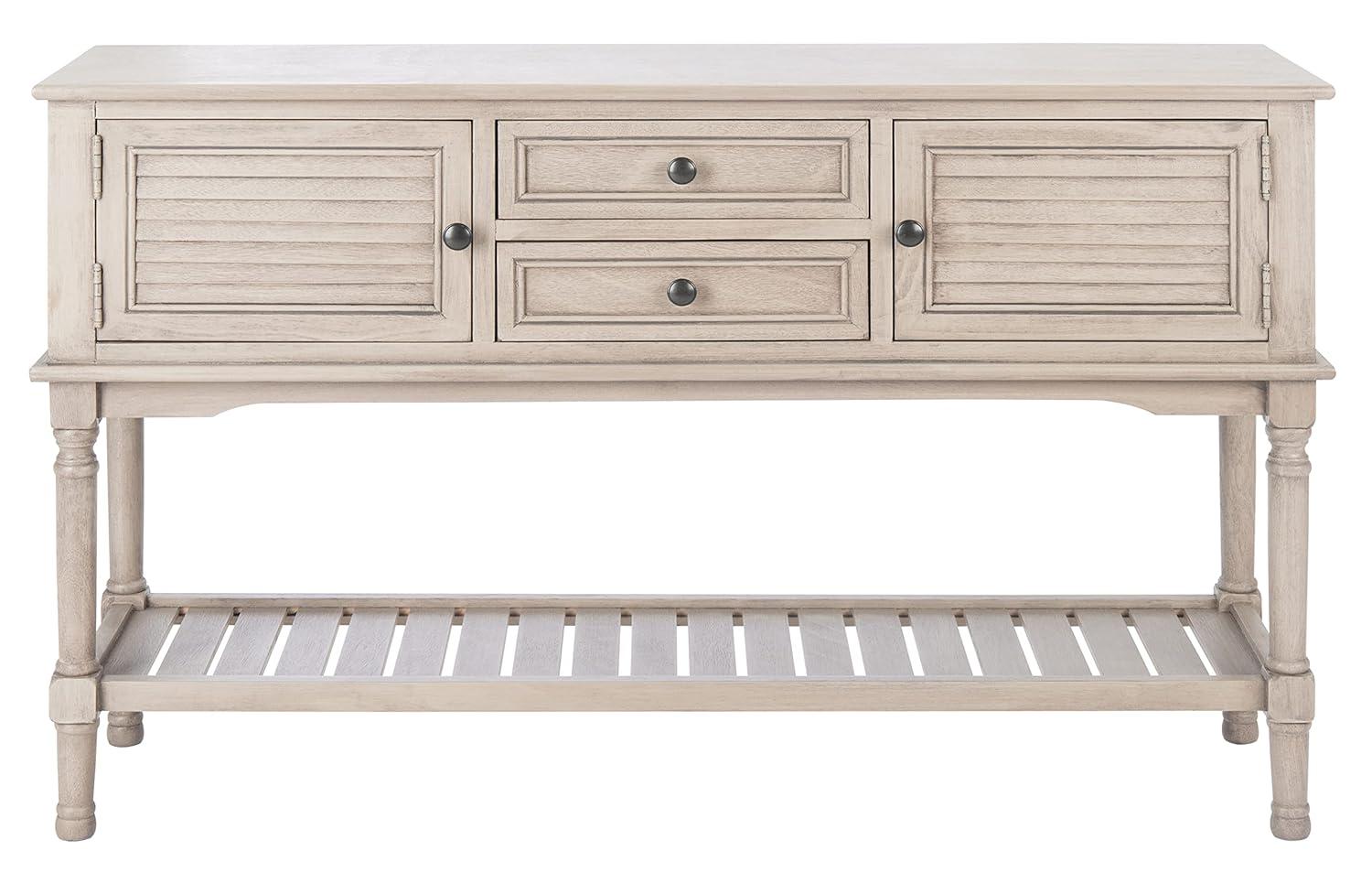 Tate 2 Drawer 2 Door Console Table - Greige - Safavieh