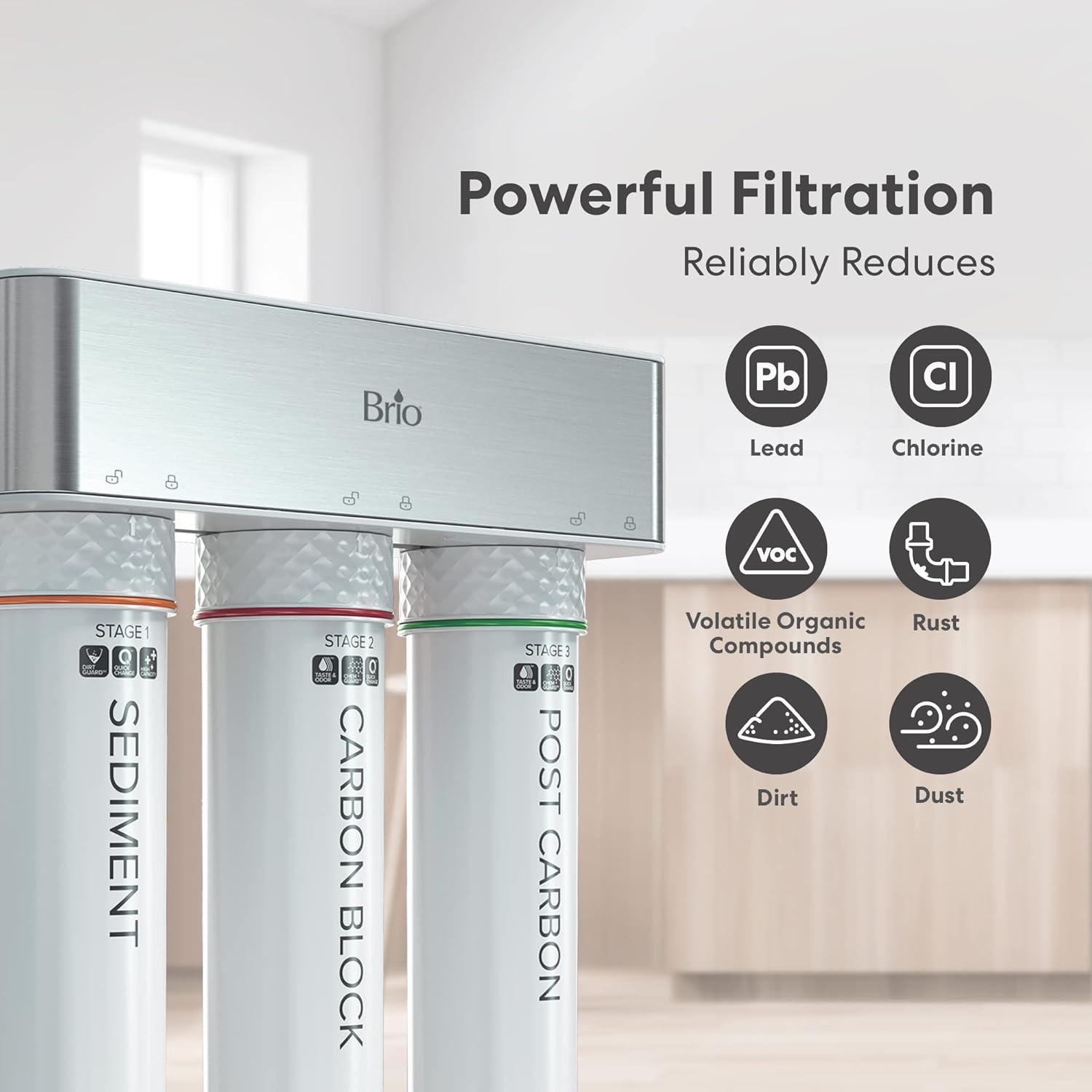 BRIO 3 Stage Undersink Filtration System