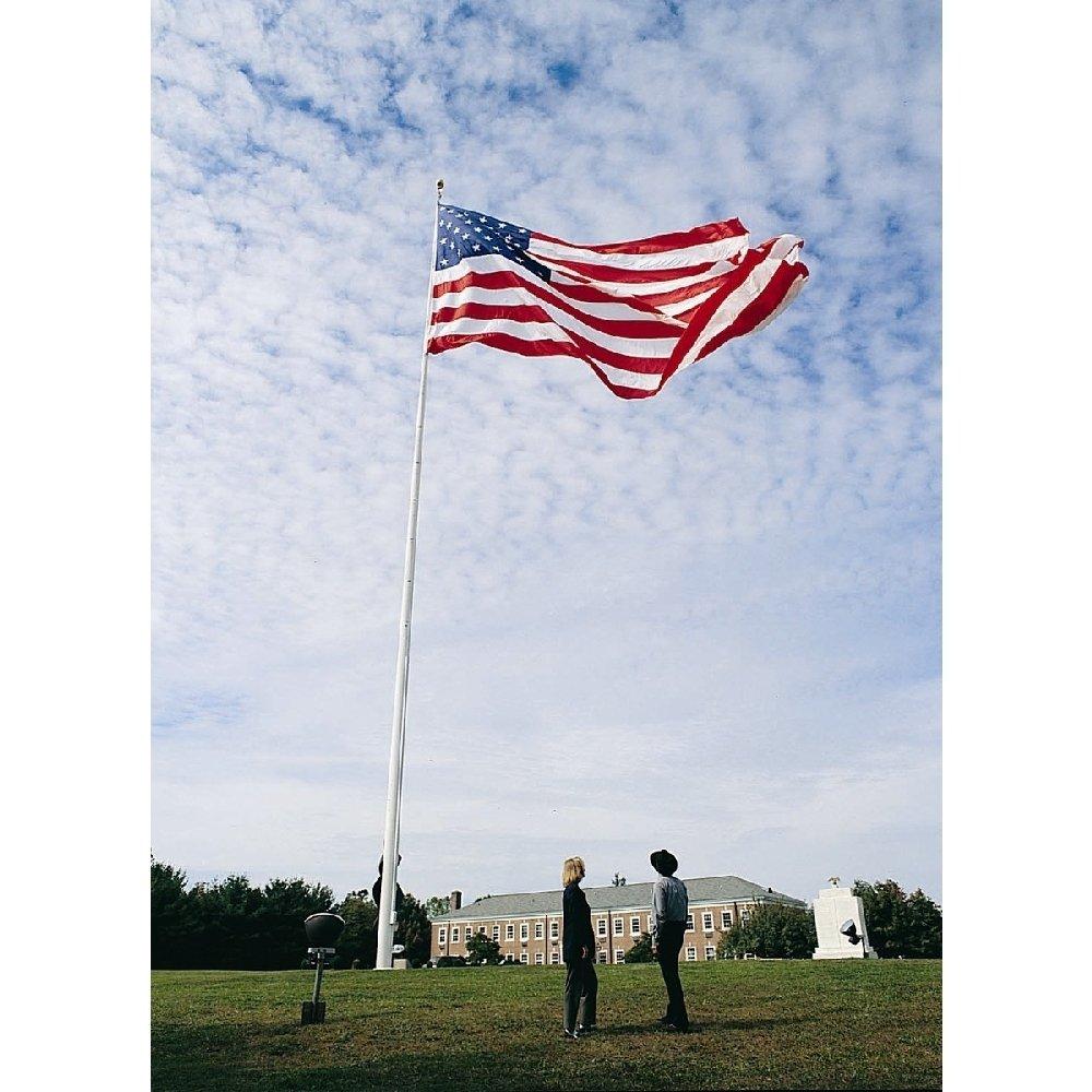 Flag 8x12 ft. Nylon SolarGuard Nyl-Glo , with Sewn Stripes, Embroidered Stars and Roped Heading.