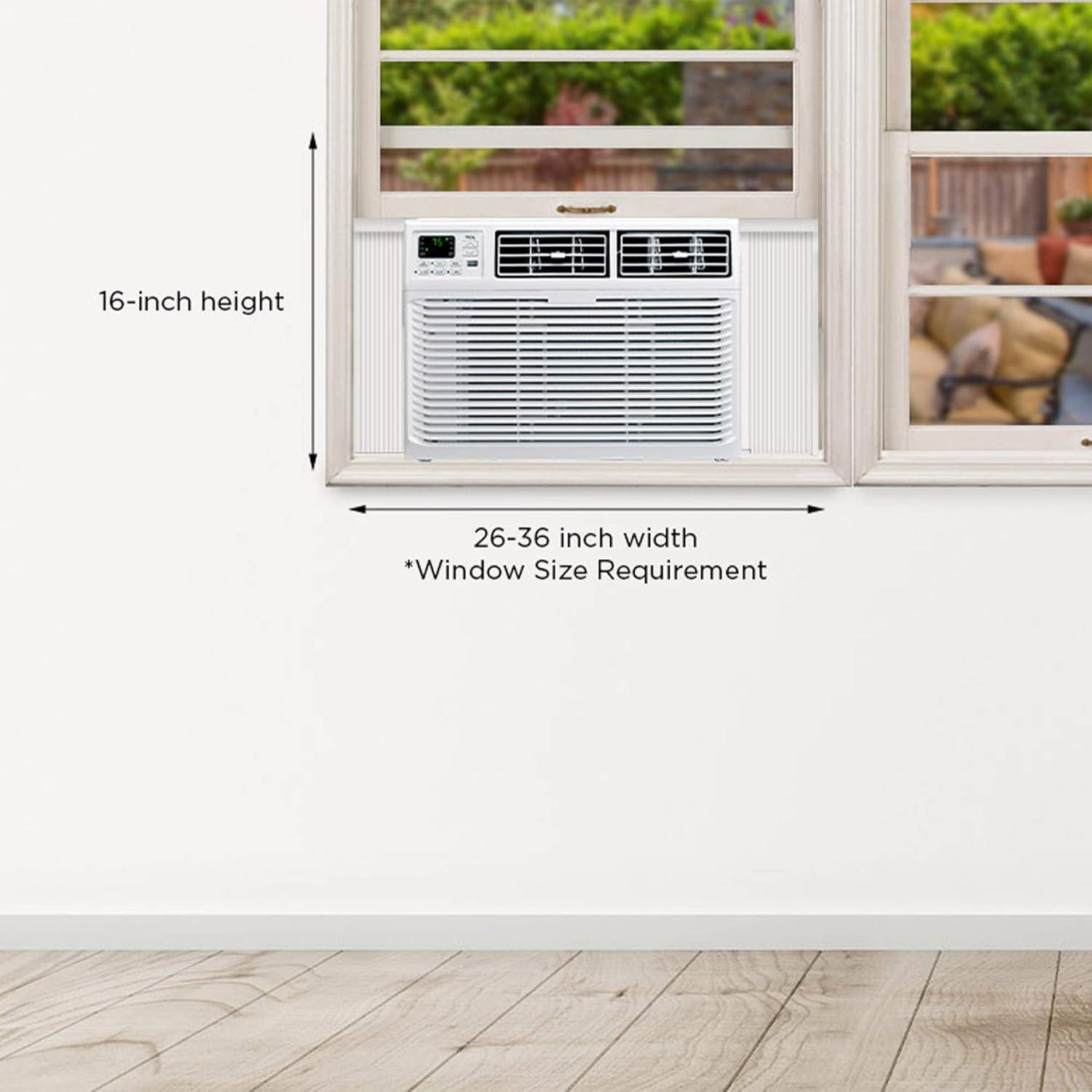 TCL 10,000 BTU 3 Speed Cooling Window Air Conditioner, White, 10W3E1-A