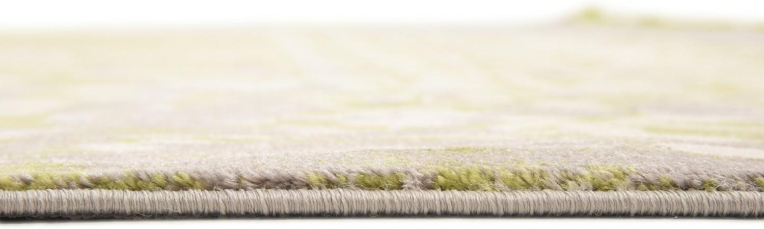 Unique Loom New Classical Collection Area Rug - Olwen (9'x 12' Rectangle, Light Green/ Gray)