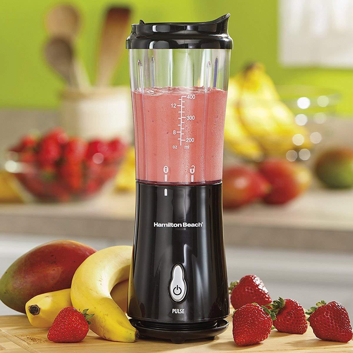 Hamilton Beach 51101B Personal Blender with Travel Lid, Black