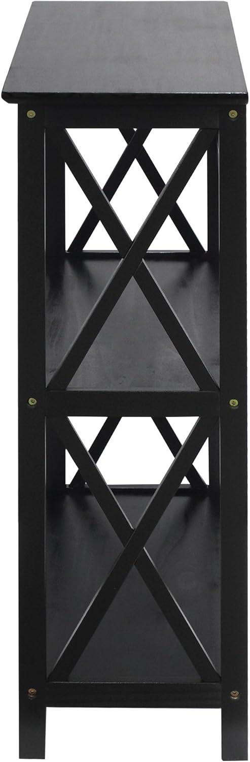 Montego 3-Shelf Bookcase-Black