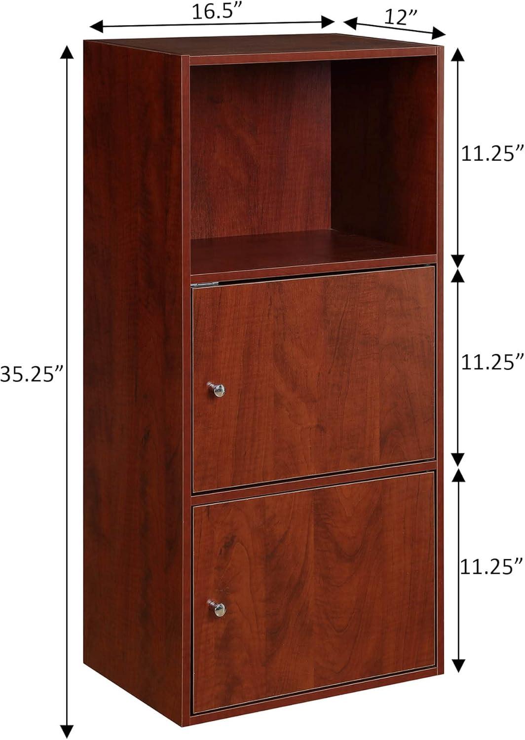 Xtra Storage 2 Door Cabinet with Shelf, Cherry