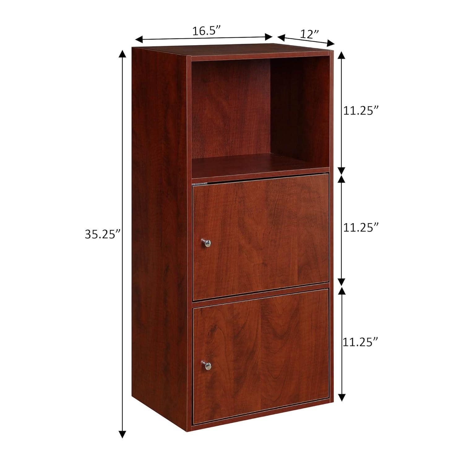 Xtra Storage 2 Door Cabinet with Shelf, Cherry