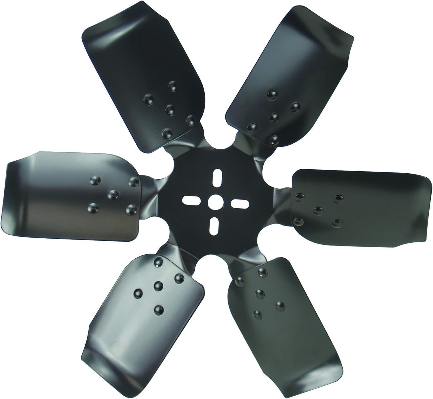 Heavy Duty 18" Black Steel Rigid Race Fan Blade