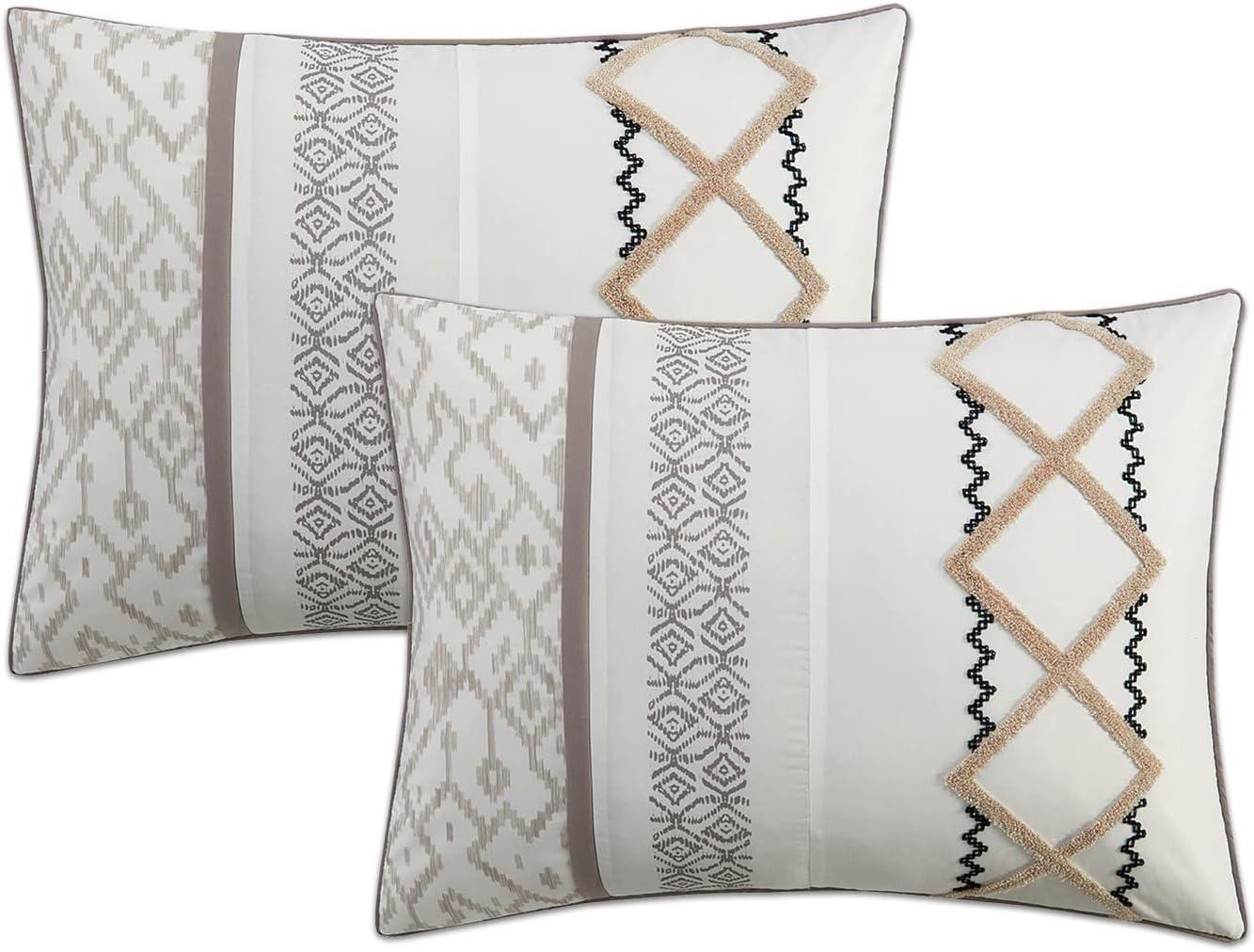 Nanshing America, Inc Anthony Microfiber 7 Piece Comforter Set