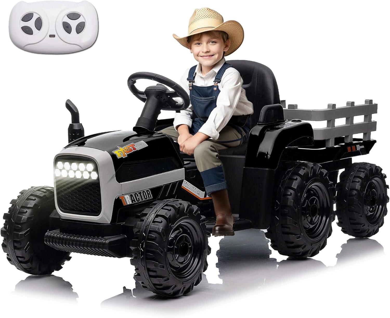 Ancheer 24V Real 2 Seater Ride On Toys Electric SUV Jeep Car With Remote Control,2WD/4WD Switchable, 4X100W Motor, Bluetooth, Music, USB, Lights