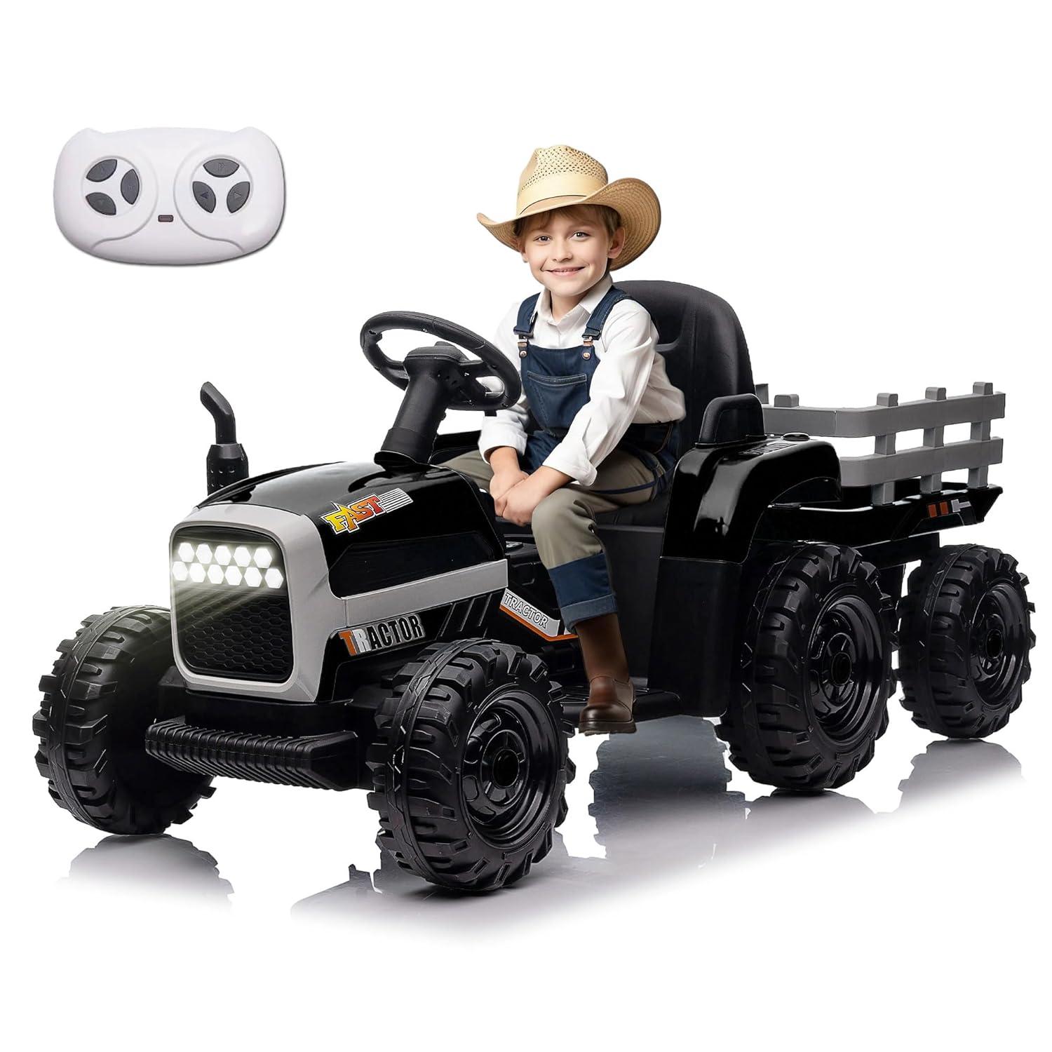 Ancheer 24V Real 2 Seater Ride On Toys Electric SUV Jeep Car With Remote Control,2WD/4WD Switchable, 4X100W Motor, Bluetooth, Music, USB, Lights