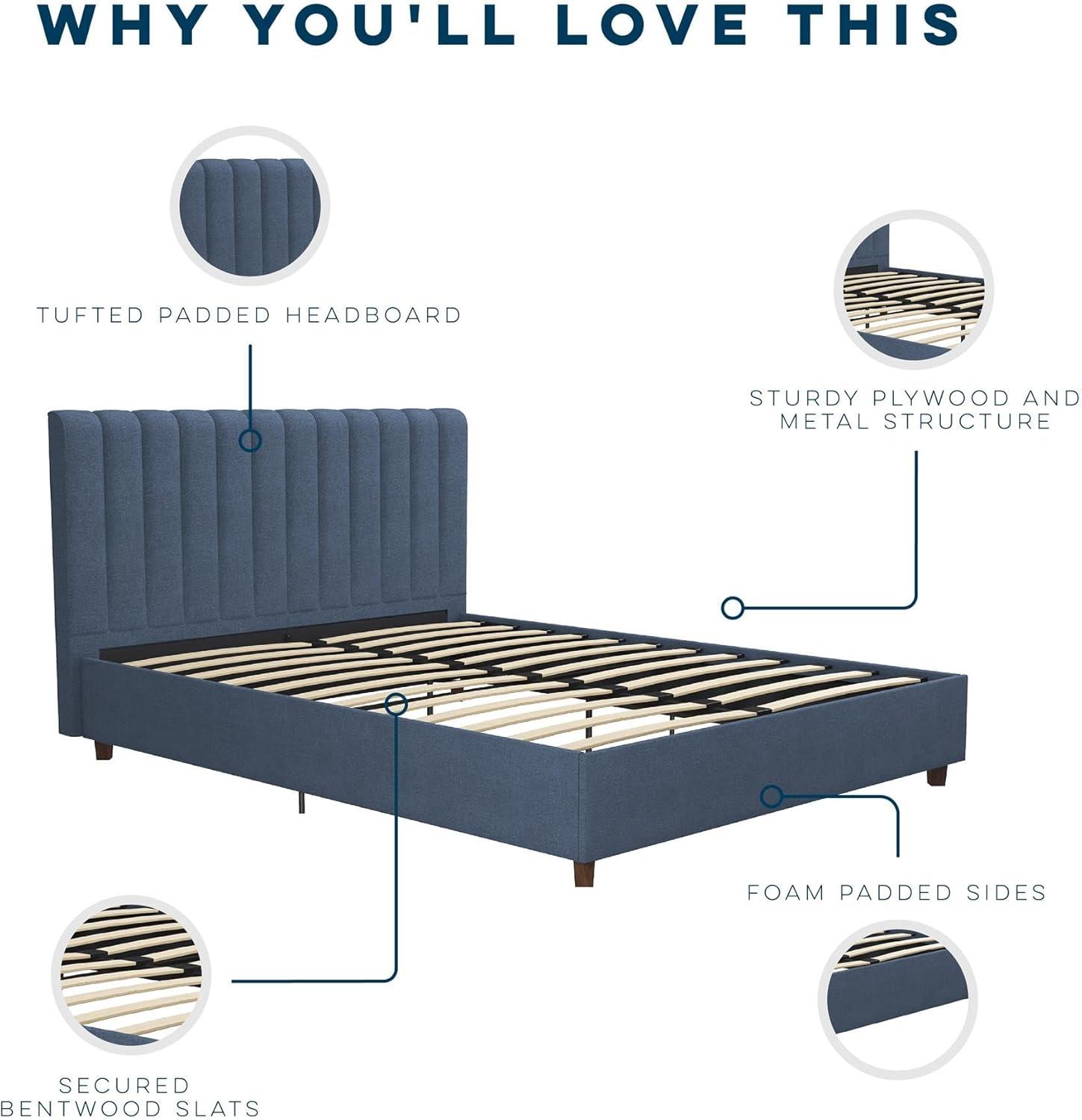 Brittany Tufted Upholstered Platform Bed