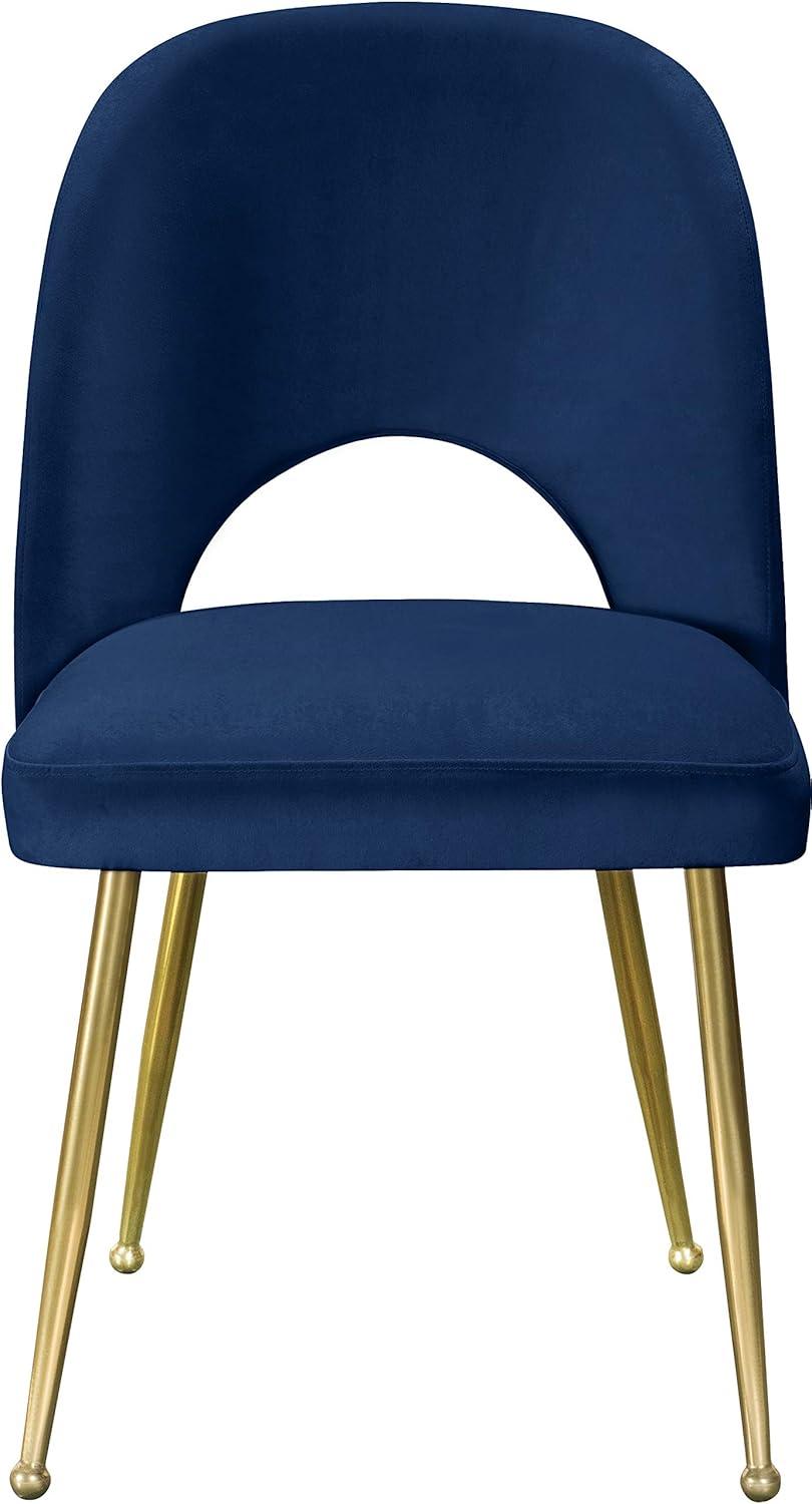 Meridian Furniture Logan Navy Velvet Dining Chair (Set of 2)