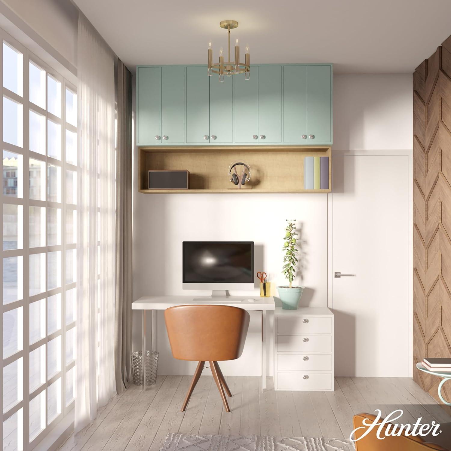 Hunter Sunjai 4 Light Semi-Flush Ceiling Light Fixture