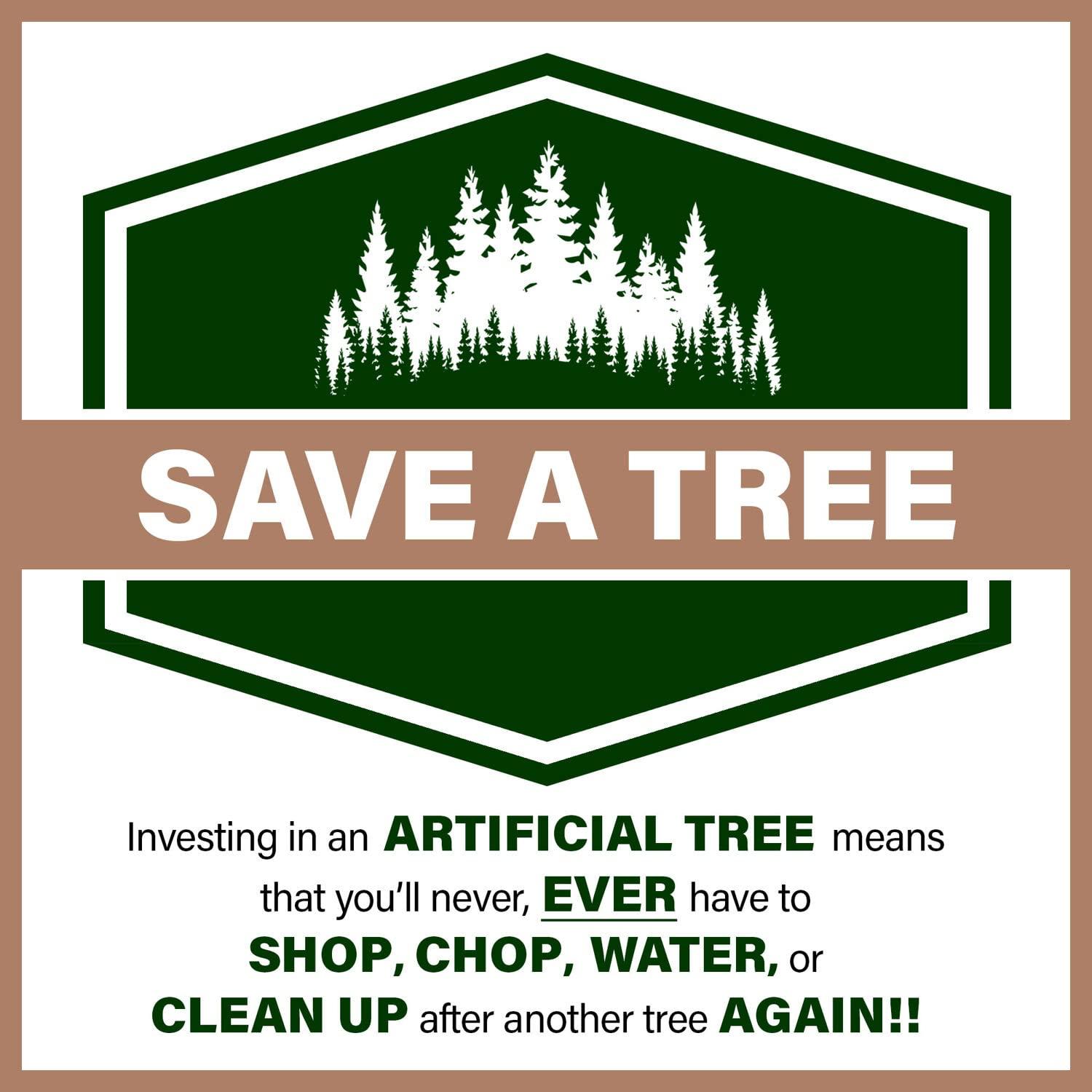 Fraser Hill Farm Fraser Hill Farm Unlit Traditional Oregon Pine Artificial Christmas Tree