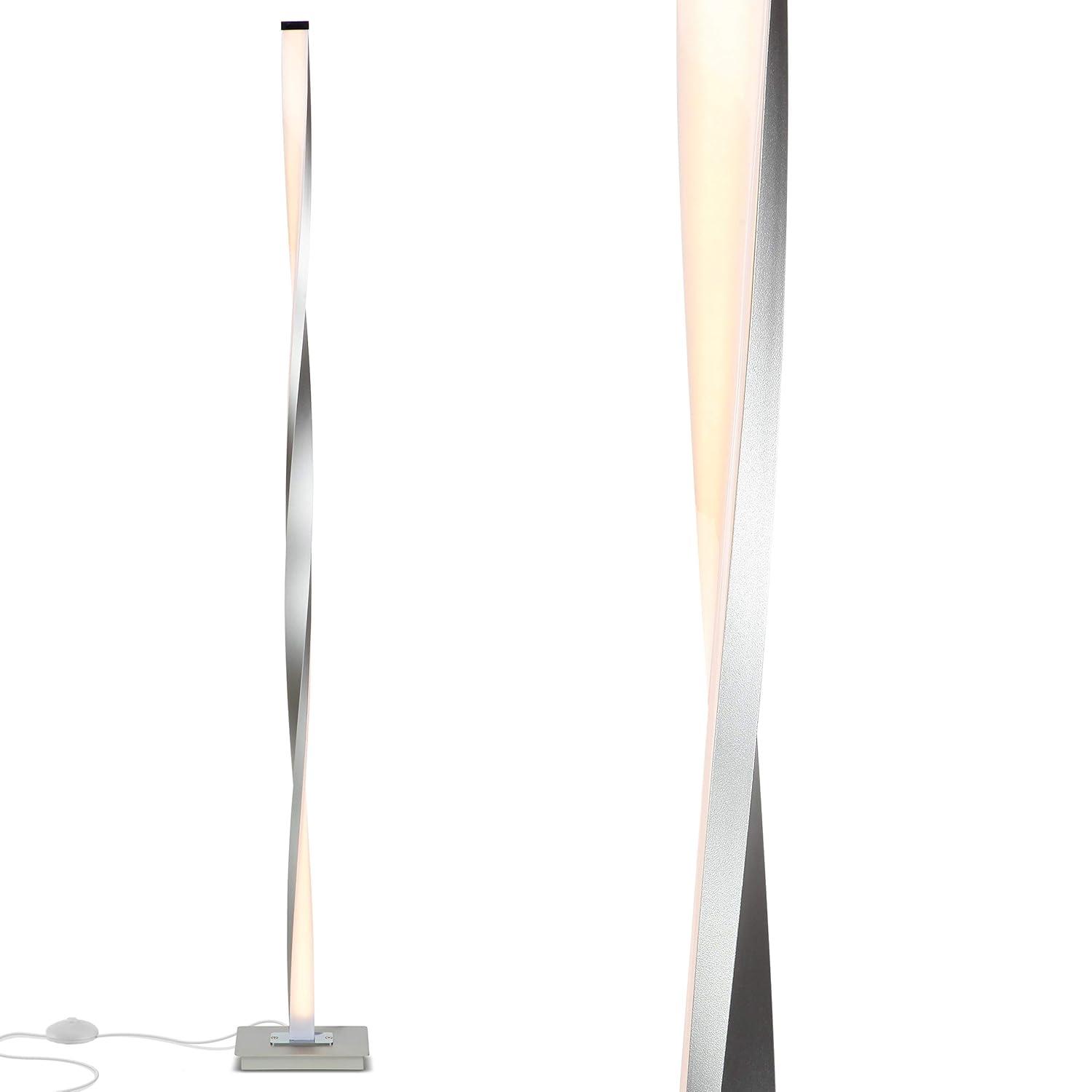 Brightech Helix 48 in. Industrial LED Floor Lamp with Built-In 3-Way Dimmer
