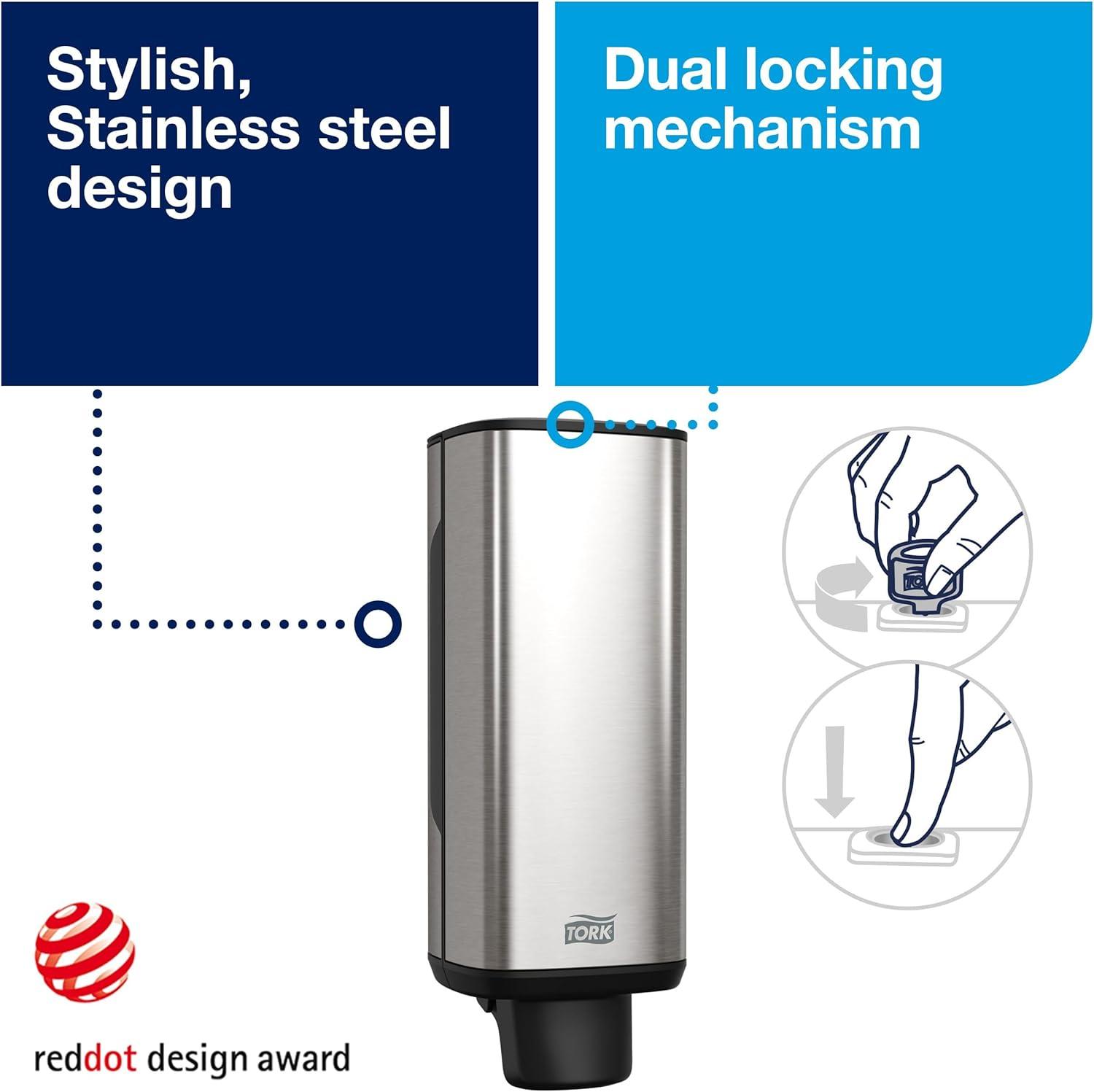 Stainless Steel Wall-Mount Manual Foam Soap Dispenser