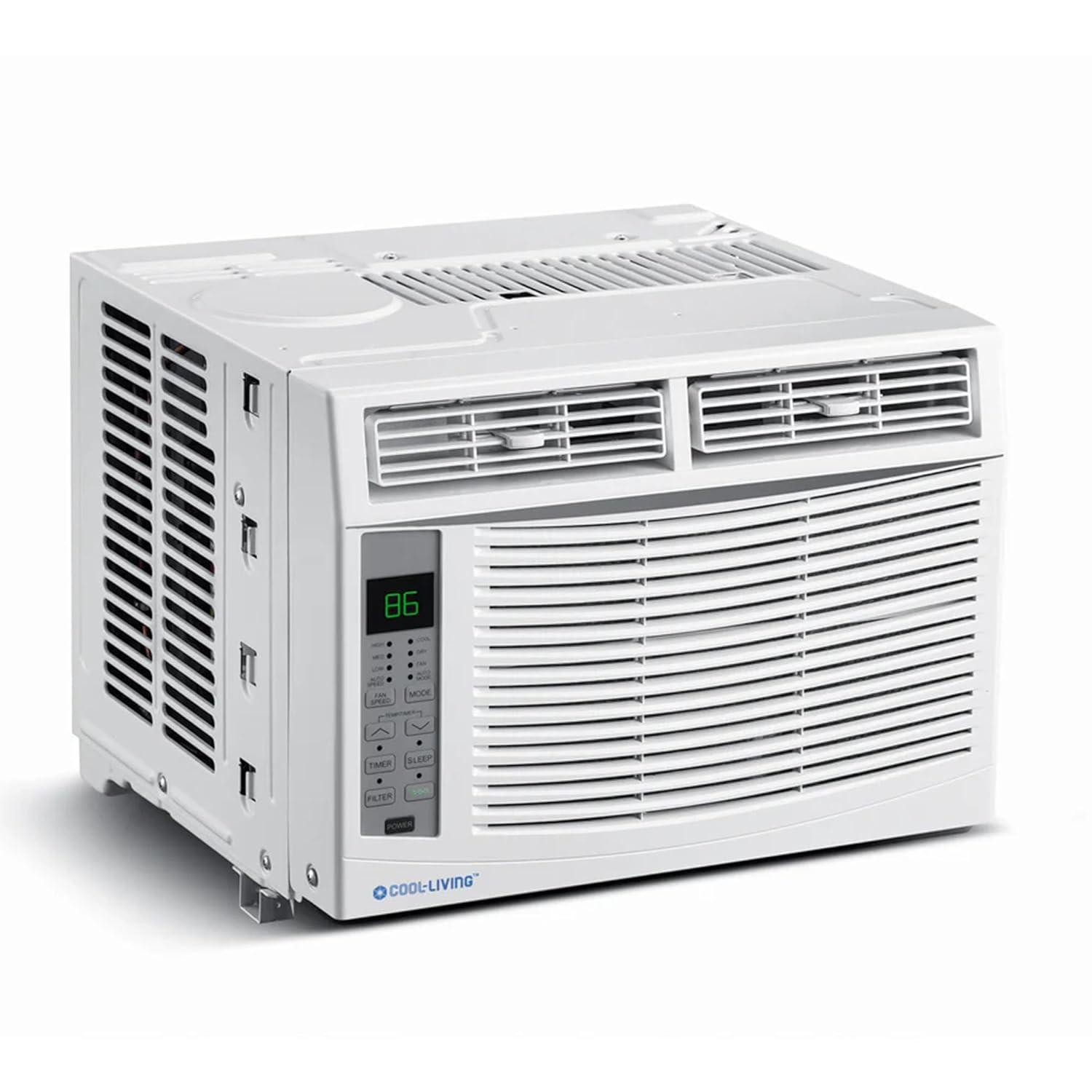 Cool-Living 6,000 BTU Window Mount Room Air Conditioner with Installation Kit