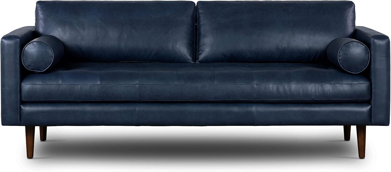 Athan Full-Grain Italian Genuine Leather Bench