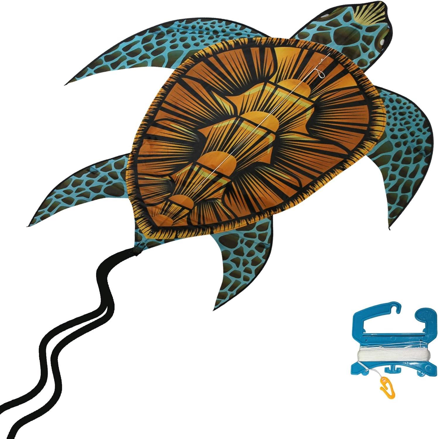 X-Kites WindNSun SeaLife Turtle Nylon Kite, 40
