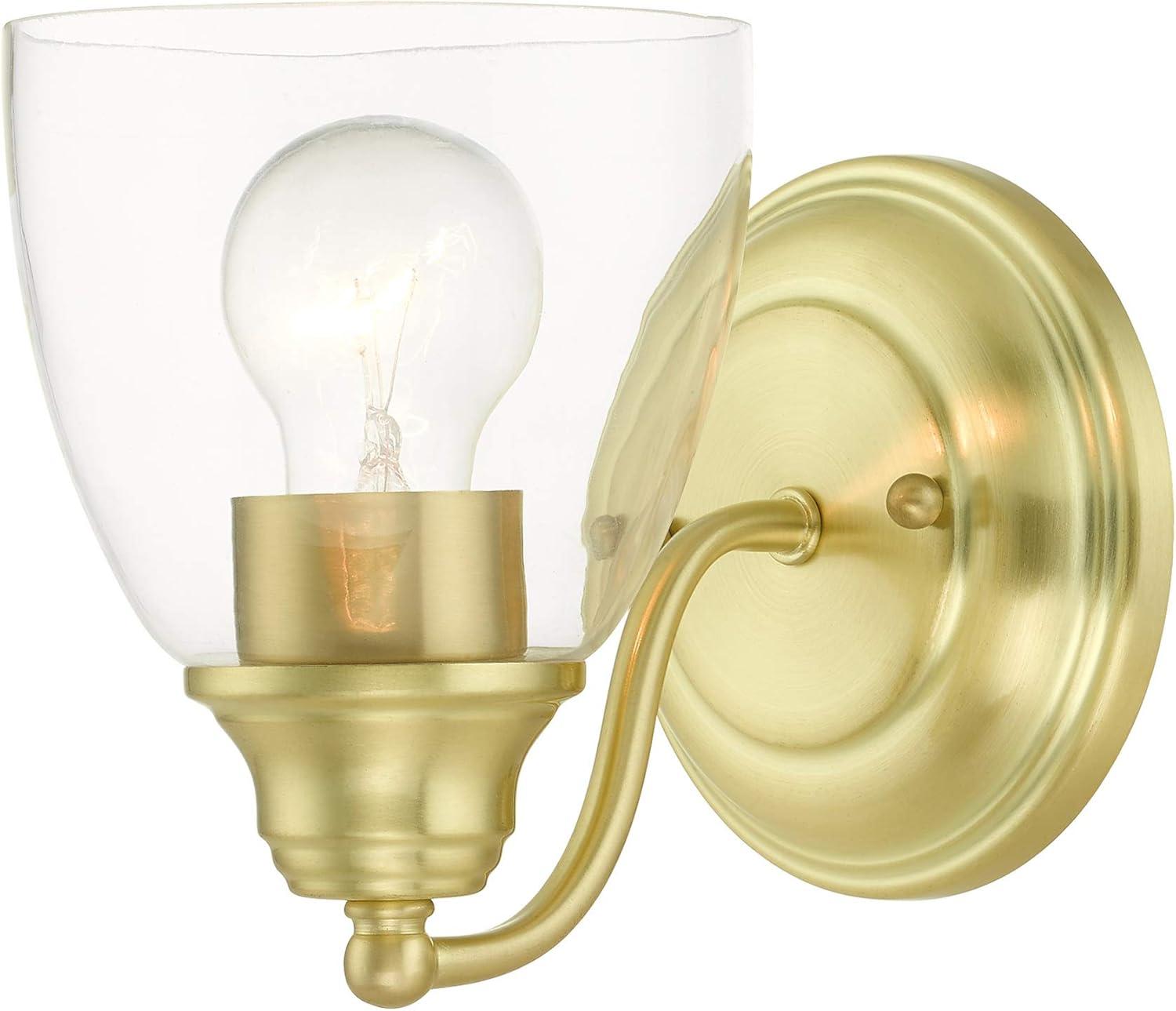 Livex Lighting Montgomery 1 - Light Vanity in  Satin Brass