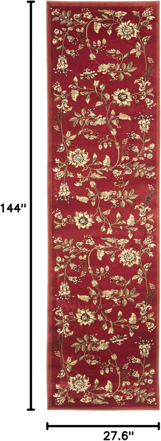 Lyndhurst LNH552 Power Loomed Runner Rug - Red/Multi - 2'3"x12' - Safavieh.