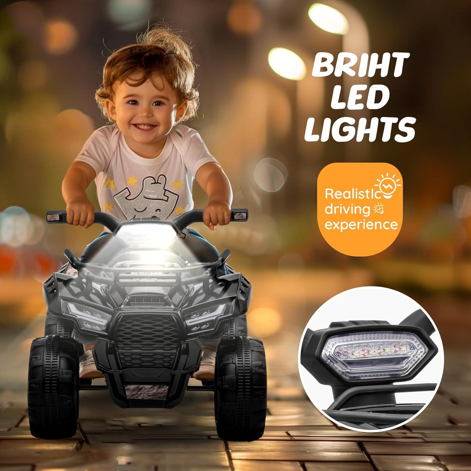 Aosom 6 Volt 1 Seater All-Terrain Vehicles Push/Pull Ride On