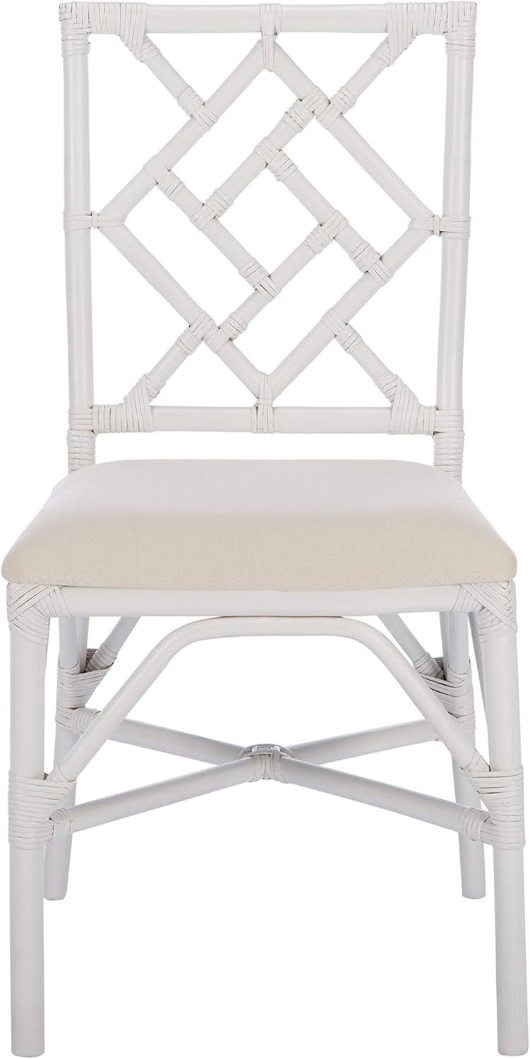 Bhumi Accent Chair W/ Cushion (Set of 2) - ACH6509 - White/White - Safavieh