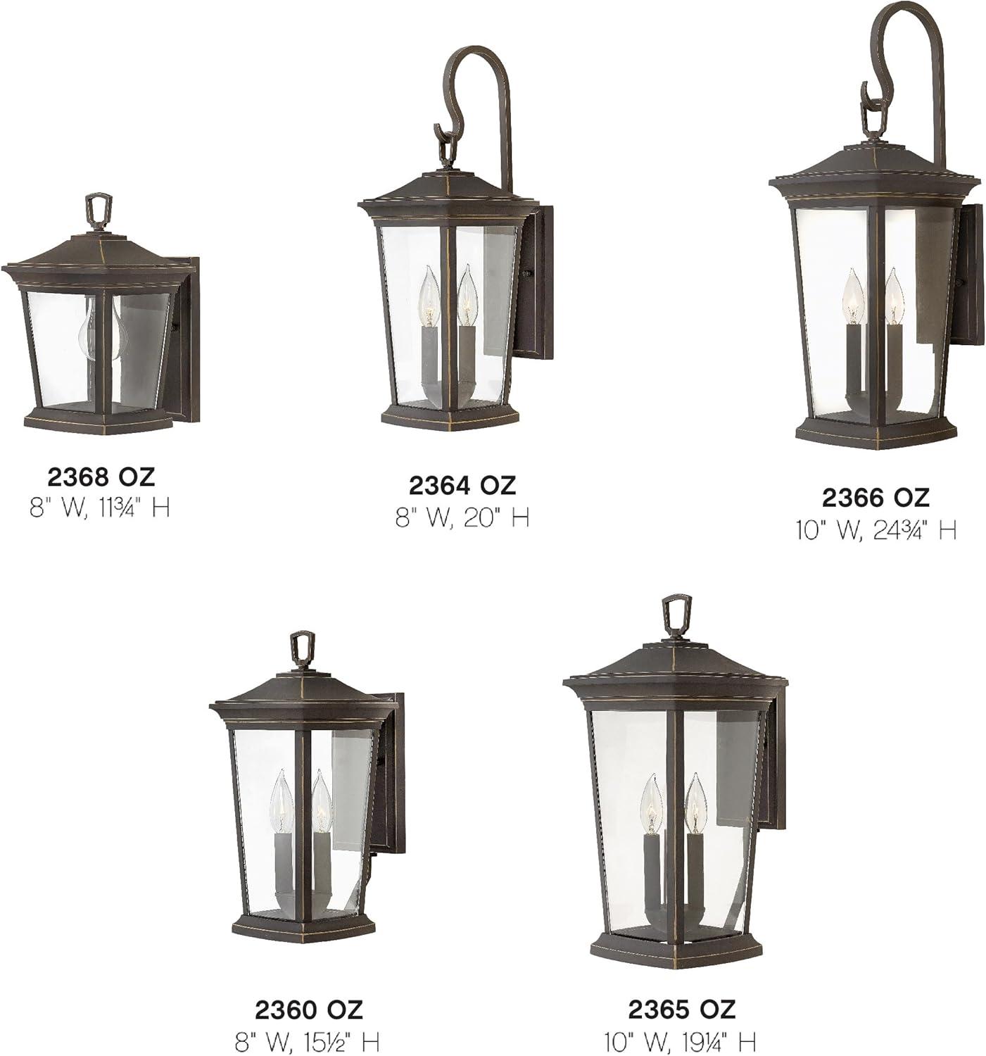 Oil Rubbed Bronze Outdoor Wall Lantern with Clear Glass