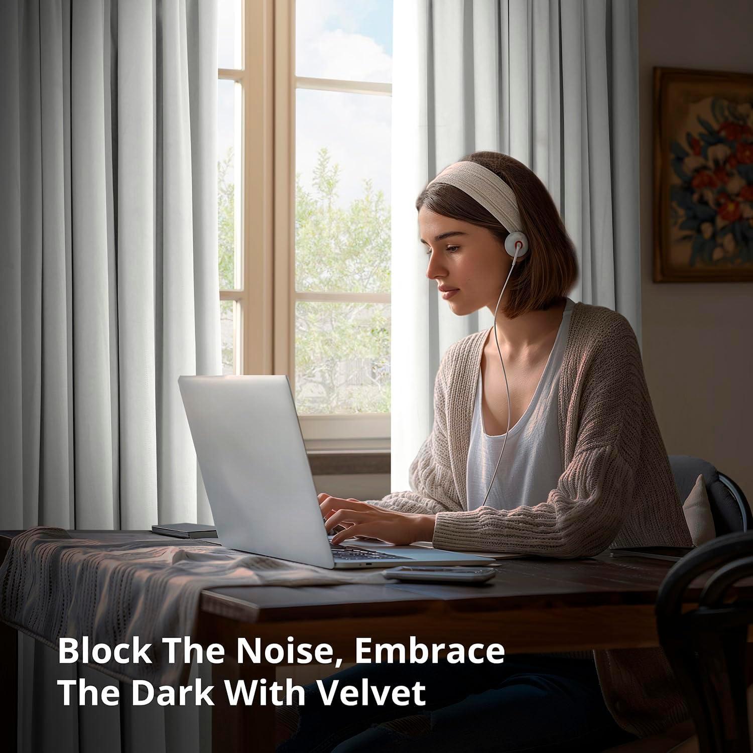 Exclusive Fabrics  Signature Extra Wide Blackout Velvet Curtain (1 Panel) Primary White 100 x 96 96 Inches