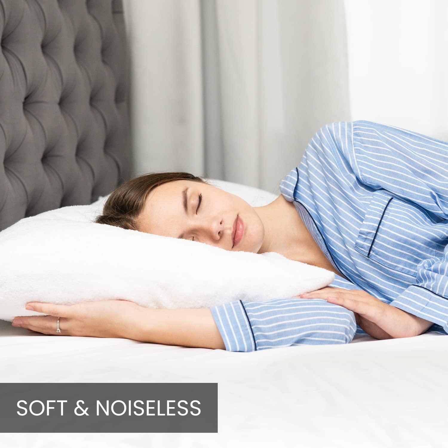 Everlasting Comfort Waterproof Pillow Protector Zippered Hypoallergenic Pillow Cover, Queen 4-Pack