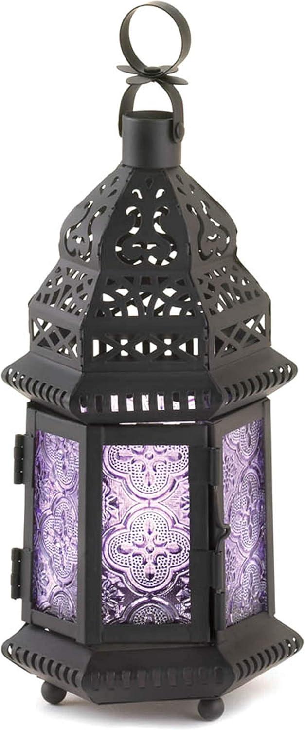 Zingz and Thingz Moroccan Style Lantern in Purple