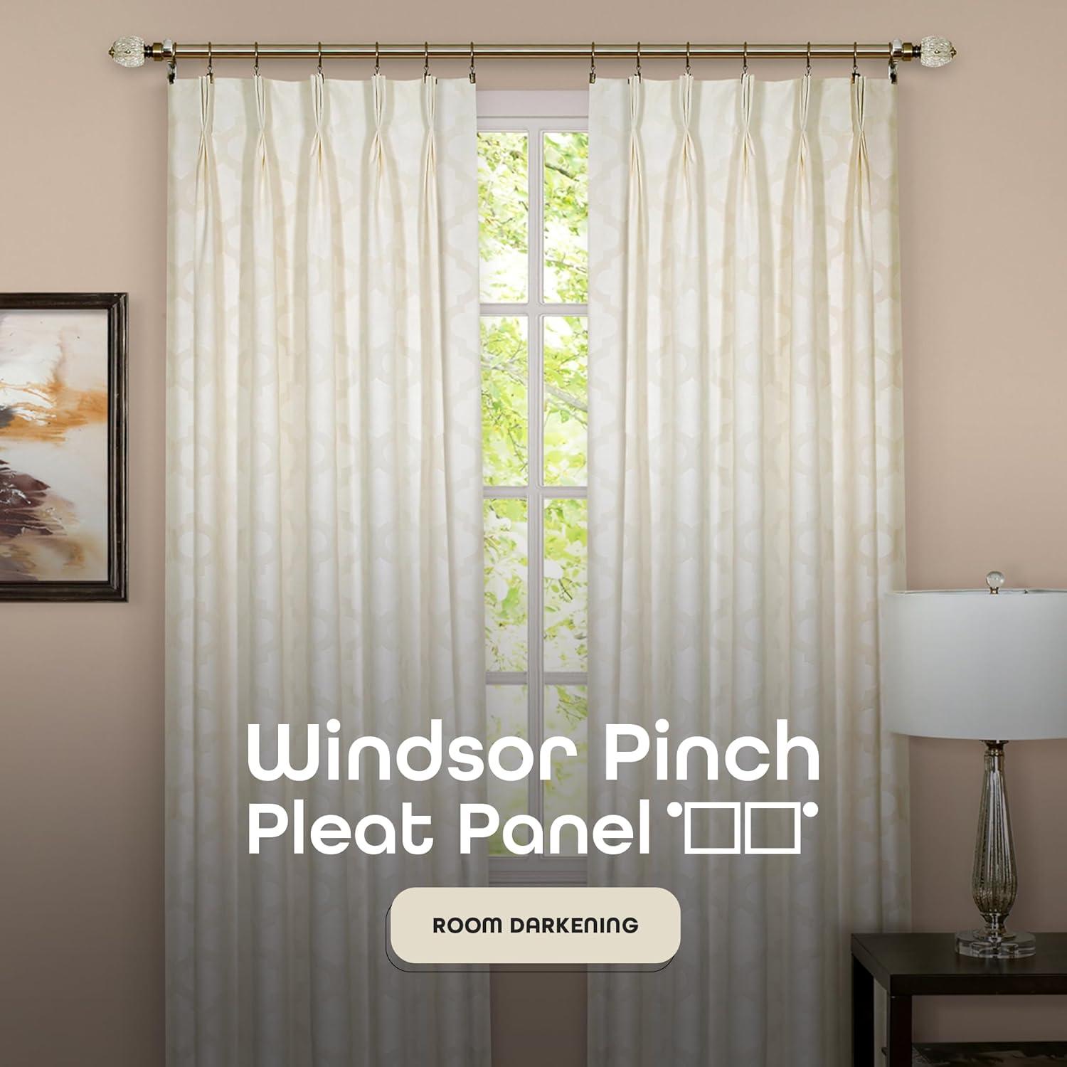 Windsor Pinch Pleat Window Curtain Panel