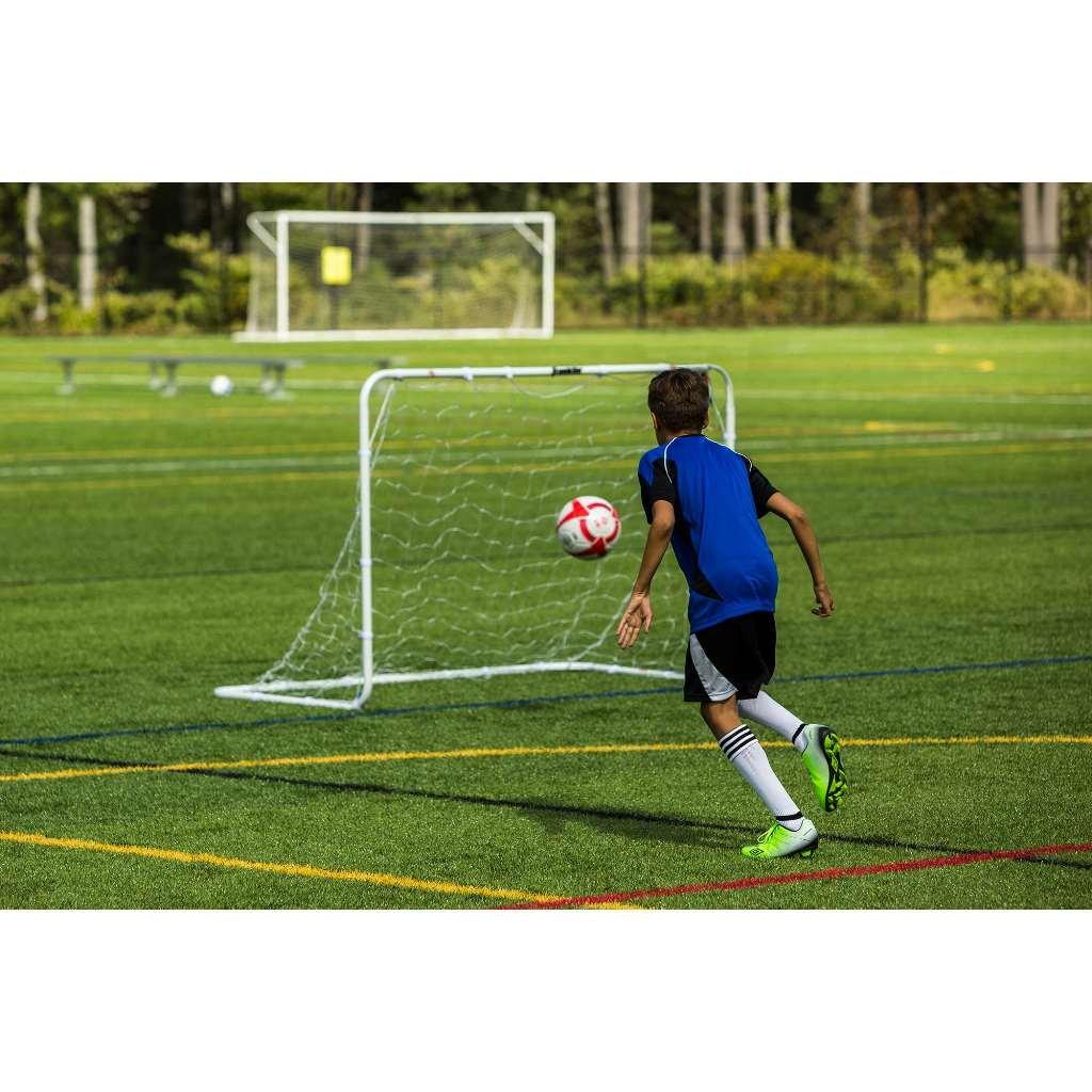 Franklin Sports Backyard Portable Soccer Goal - Competition Steel All Weather - 4' x 6' - White