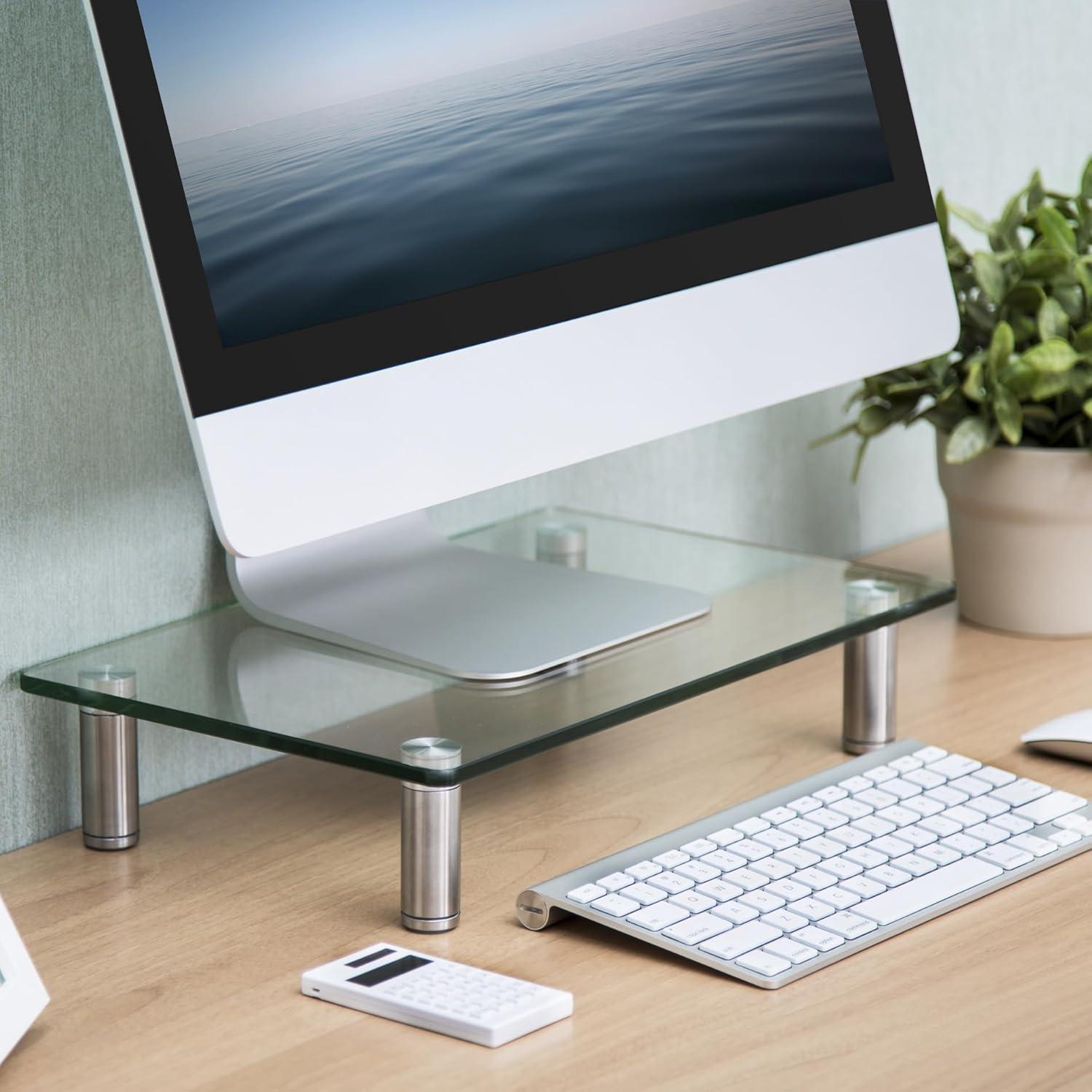 FITUEYES Computer Monitor Stand Desktop Riser for Xbox One/Component/Flat Screen DT103801GC