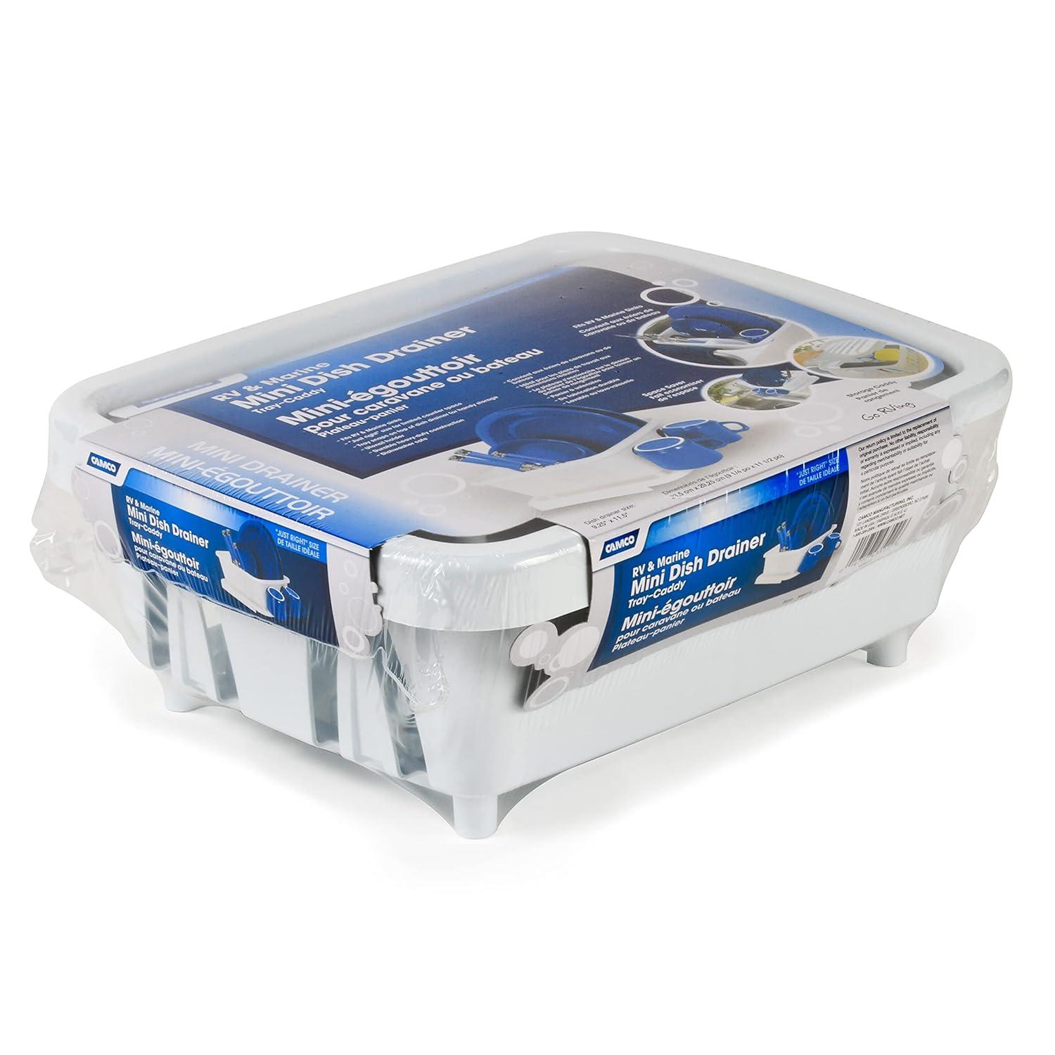 Mini Dish Drainer & Tray, White (Eng/Fr)