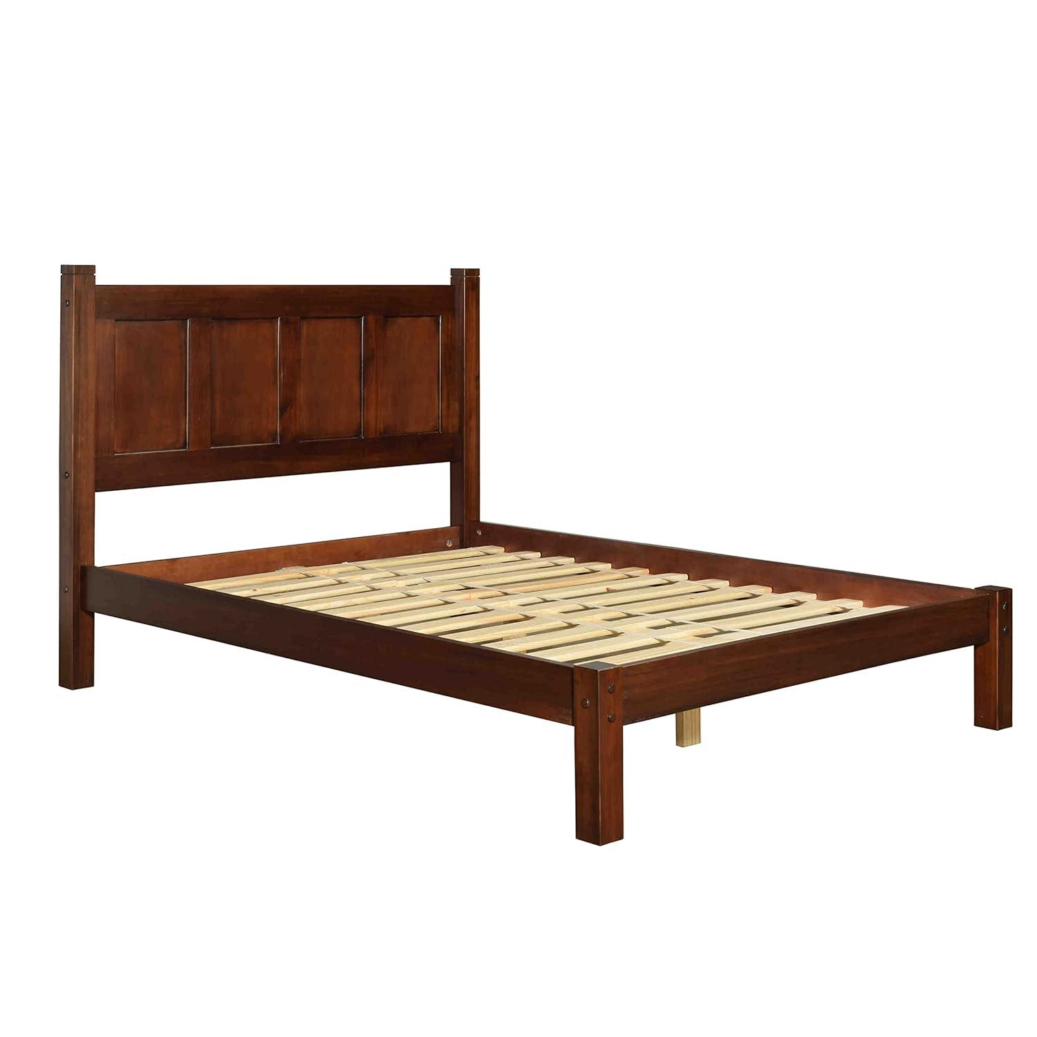 Shaker Solid Wood Panel Bed