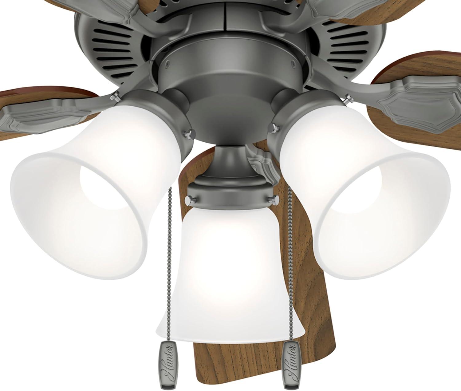 44" Swanson 5 - Blade Standard Ceiling Fan with Pull Chain and Light Kit Included