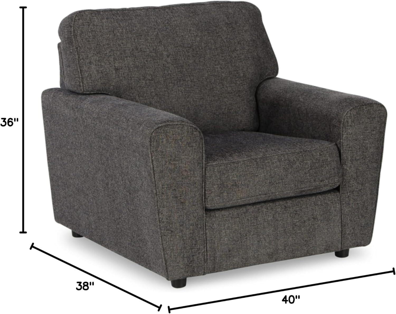 39" W Polyester Armchair