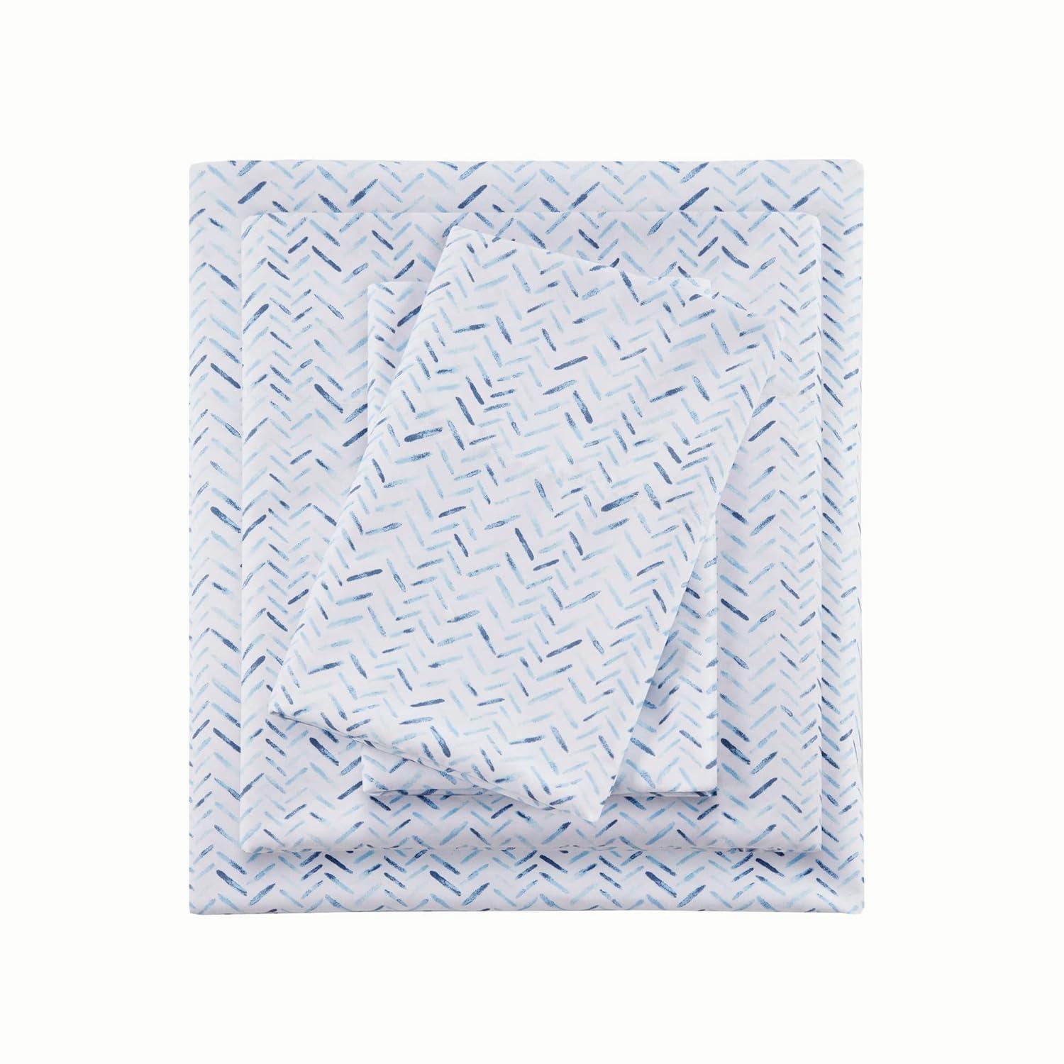 Madison Park Essentials 100% Cotton 200TC Printed Sheet Set