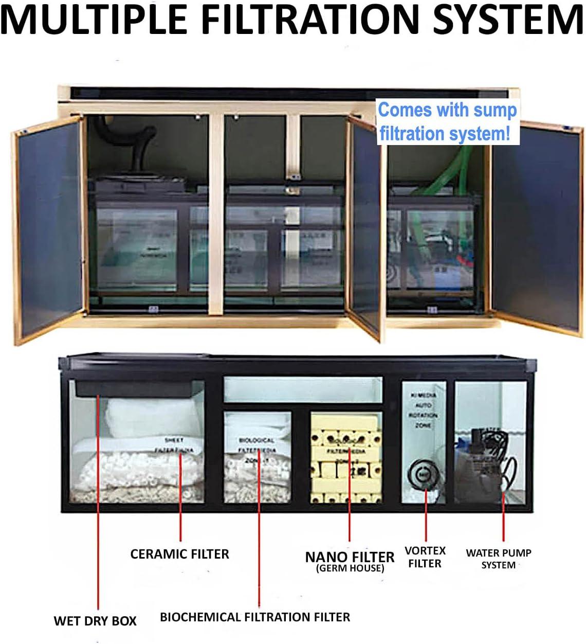 Aqua Dream 40 Gallon Tempered Glass All-in-one Aquarium Black