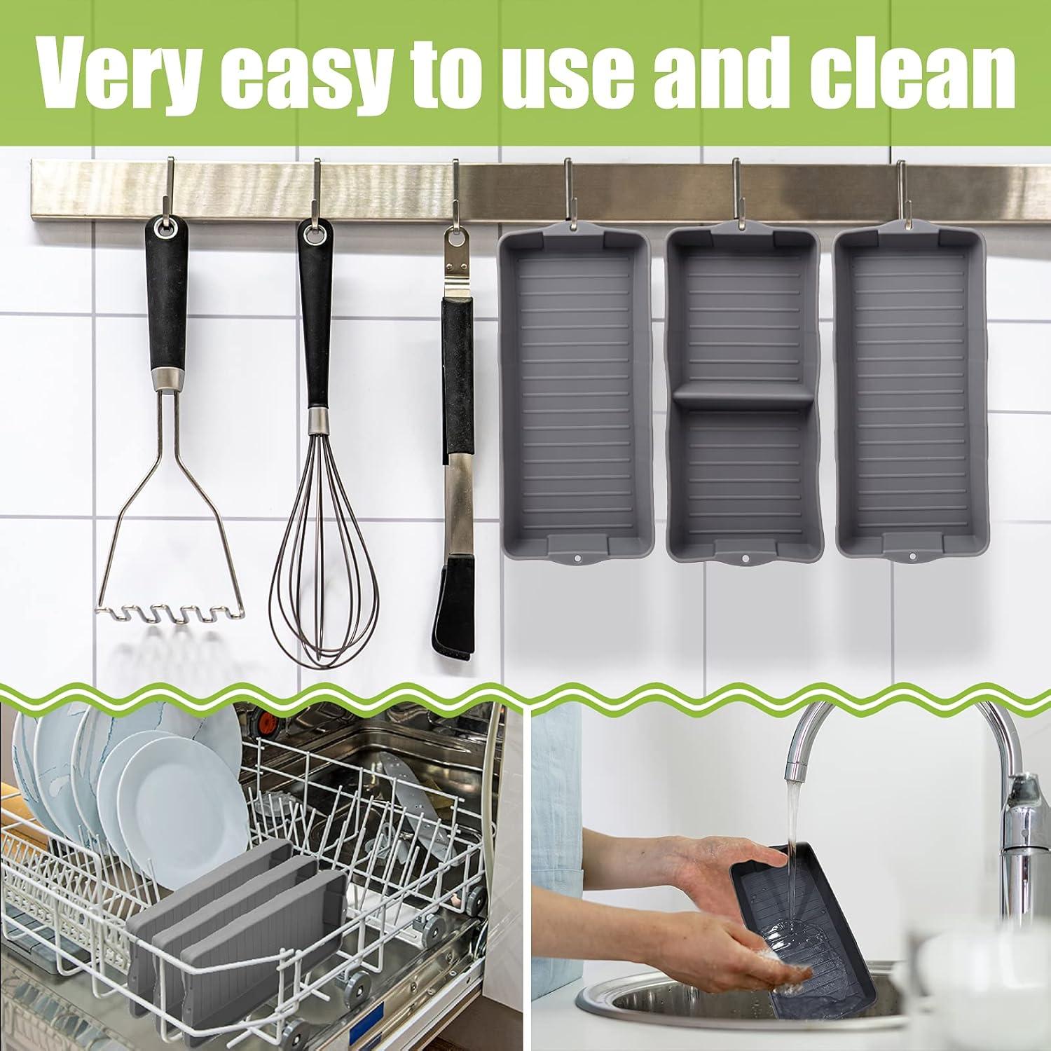 Nonstick Bakeware Set, New large size Cake Silicone Sheet Pan, baking pan dividers, Suitable for oven, air fryer to simplify cooking, Safe to use and easy to clean.