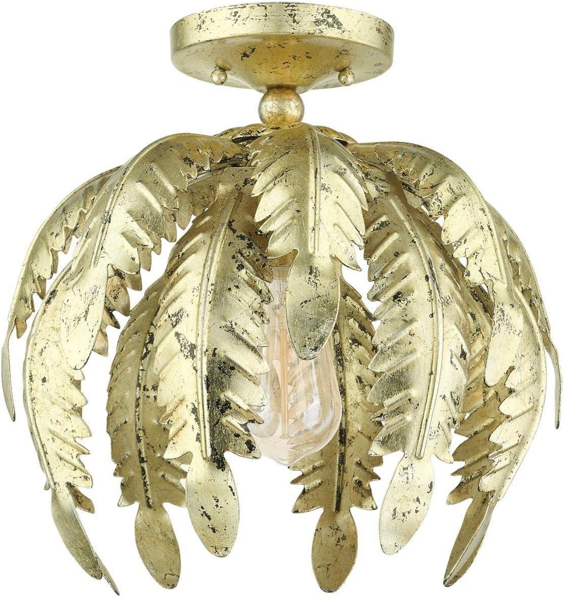 Livex Lighting - Acanthus - 1 Light Semi-Flush Mount in Coastal Style - 12.63